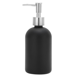 Unique Bargains Reusable Cylinder Frosted Soap Dispenser 1 Pc - 1 of 4