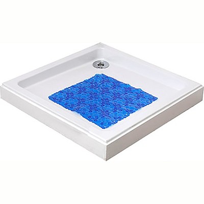 Evideco French Home Goods Bubbles Non-Slip Square Shower Mat 20″L X 20″W