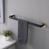 Stylish Brushed Nickel 4-Piece Bathroom Hardware Set with Towel Bar, Robe Hook, and Toilet Paper Holder - 3 of 4