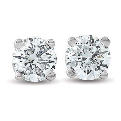 Pompeii3 1/3 ctw 14k White Gold Diamond Stud Earrings