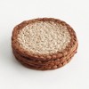 Plum & Post Jute Coasters, Set of 4 - Natural - Durable & Stylish - 4 of 4