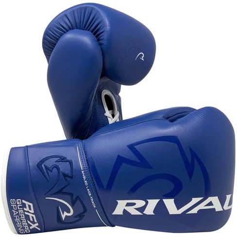 Rival Boxing Rfx guerrero Hde f Lace up Sparring Gloves 14 Oz. Blue Target