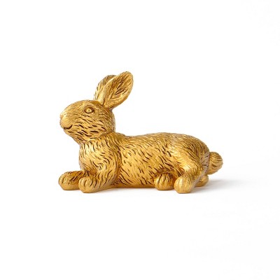Easter Small Gold Resin Bunny Low - Bullseye's Playground™