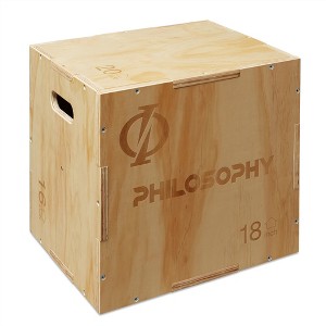 Philosophy Gym 3 in 1 Wood Plyometric Box -  Jumping Plyo Box for Training and Conditioning - 1 of 4
