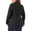 Agnes Orinda Women's Plus Size Office Work Notch Lapel Double Breasted Long Sleeve Blazer - image 4 of 4