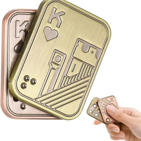 Ebf Home Magnetic Metal Fidget Toys - Metal Poker Push Card Fidget Slider  Stress Relief Toy, Men's Edc Toy Fidget Toy Haptic Coin, Office Desk Toy :  Target