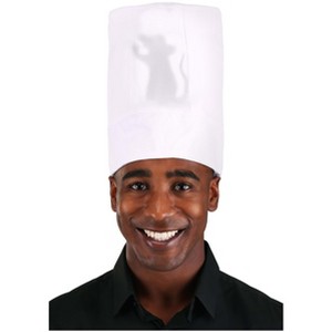 HalloweenCostumes.com One Size Fits Most   Disney Ratatouille Light-Up Costume Chef Hat for adults and kids, White - 1 of 4