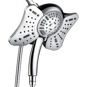 Itopfox 2 in 1 Rainfall & Handheld Shower Head Combo with 9 Spray Modes, High Pressure Detachable Shower Head with 60 Inch Hose - 1 of 4