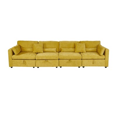 Modern Minimalist Cream Two-Seater Sofa