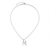 Adornia Silver Plated Mixed Stone Crystal Initial Necklace - 3 of 3