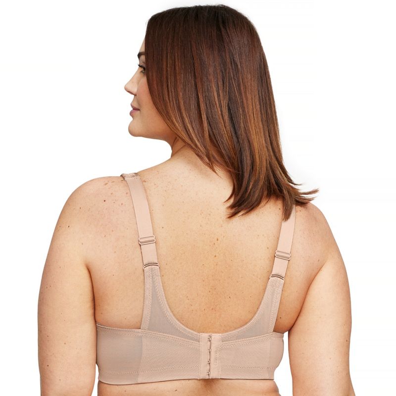 Glamorise Womens MagicLift Seamless Firm Support Wirefree Bra 1007 Café, 2 of 5