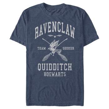 Girl's Harry Potter Ravenclaw Line Art Crest T-shirt - Navy Blue ...