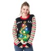 Joyfy Christmas Sweaters for Women, Christmas Ugly Sweater, LED Light Up Christmas Tree Pullover Tops - 2 of 4