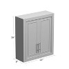Dovelina Storage Cabinet Modern Medicine Cabinet Bathroom Wall Cabinets - 3 of 4
