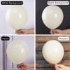 PartyWoo Balloons White Sand Boho 18 12 10 5 Inch 140 pcs - 3 of 4