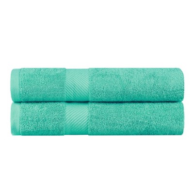 Luxury Cotton Solid Medium Weight Bath Towel Set by Blue Nile Mills