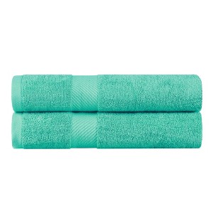 Luxury Cotton Solid Medium Weight Bath Towel Set by Blue Nile Mills - 1 of 4
