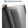 Stainless Steel Dual Trash Can with Lid for Kitchen, Trash & Recycle Bin Combo, Step-on Kitchen Garbage Can, PP Inner Buckets - 2 of 4