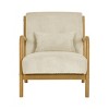 NicBex Wooden Accent Chair Lounge Chair with Waist Cushion, Comfy Chair for Living Room, Bedroom, Office - 2 of 4