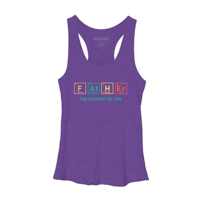 Women's Design By Humans Dad Handsome, Charming, See Also ATM By Racerback Tank Top