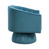 NicBex Velvet Swivel Barrel Chair Accent Chair, Modern Luxury Living Room Chair Comfy Chair for Office, Bedroom - 4 of 4