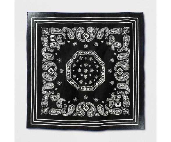 Kids' Reversible Bandana - Black/Blue One Size