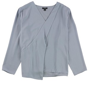 Alfani Womens Draped Front Pullover Blouse - 1 of 2