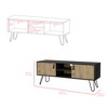 INFURNIC TV Stands and Consoles Modern Entertainment Center with Cabinets and Open Shelves for Living Room Bedroom, Multicolor, 49.6"*16.5"*3.5" - 4 of 4