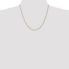 Black Bow Jewelry 1.25mm 10k Yellow Gold Solid Spiga Chain Necklaces - 2 of 4