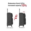 NAYSAYE Softside Expandable Luggage 3 Piece Lightweight Spinner Suitcase Set 20in 24in 28in for Travel, Black, 31.5"*18.5"*11.42" - 4 of 4
