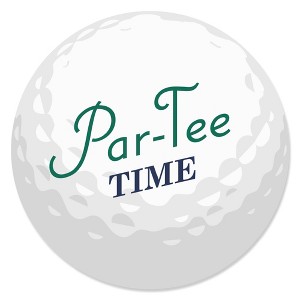 Big Dot of Happiness Par-Tee Time - Golf - Birthday or Retirement Party Circle Sticker Labels - 24 Count - 1 of 4