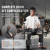 VEVOR Electric Drum Set, 32 Drum Kits & 480 Sounds Electronic Drum Kit, USB MIDI Supported 8 in Quiet Mesh Snare Electric Drum Set, Black - 3 of 4