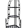 21" Corner Plant Stand - Black - Oakland Living: 4-Tier Steel, Weather-Resistant - 3 of 4