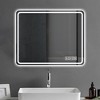 TUYOHW LED Bathroom Mirror Vanity Mirrors with Front Lights Wall Mounted Anti-Fog Frameless Mirror with Light Copper-Free Silver - 4 of 4