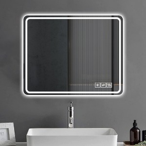 NicBex LED Bathroom Mirror,Anti-Fog Vanity Mirrors for Wall,3 Colors and 5 Level Dimmable,Mirrors for Bathroom Sink Horizontal/Vertical,Clear - 1 of 4