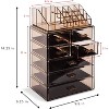 Sorbus Clear Cosmetic Makeup Organizer Case & Display - Spacious Design - Great for Dresser, Bathroom, Vanity & Countertop - 4 of 4