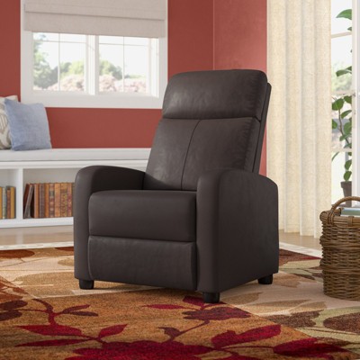 LACOO Faux Leather Recliner Chair Padded Club Chair for Home Theater