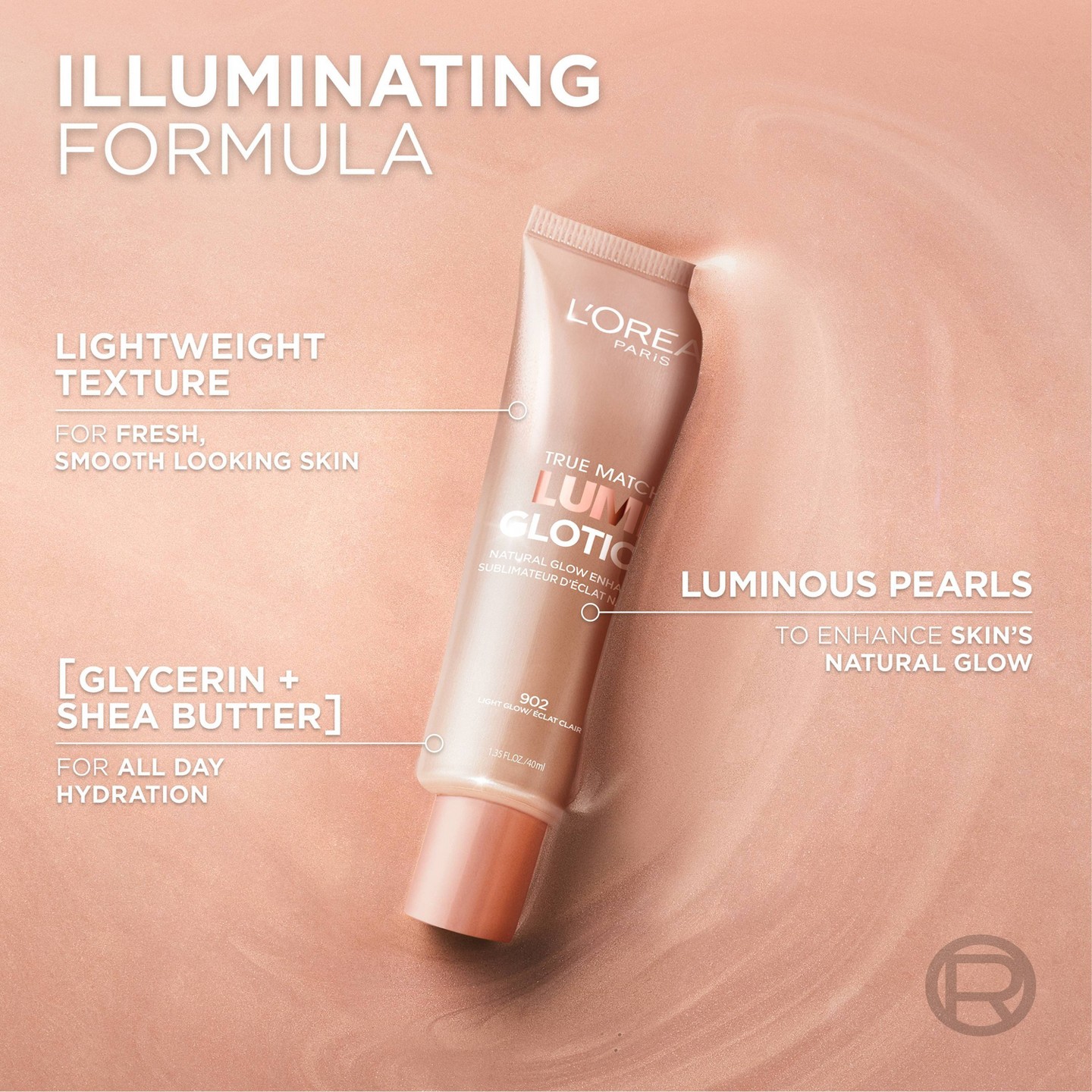 Средство для сияния L'Oreal Paris True Match Lumi Glotion, 903 Medium Glow, 1.35 fl oz — фото 7