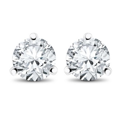 Pompeii3 3/4 ct TDW Diamond 3-Prong Martni Studs