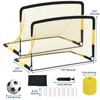 Portable Soccer Goal Set with Ball, Pump, Cones & Stakes, Backyard Training Net for Kids & Adults, Easy Setup - 3 of 4