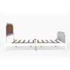 KTMBDW Platform Bed, Mid-Century Modern Bed Frame with Rattan Headboard, Wood Slat Support, No Box Spring Needed - 4 of 4