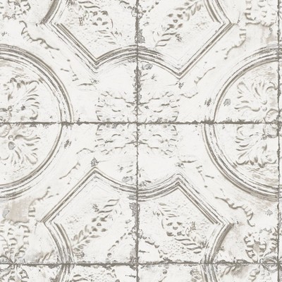 Brewster Newport Tin Tile Peel & Stick Wallpaper