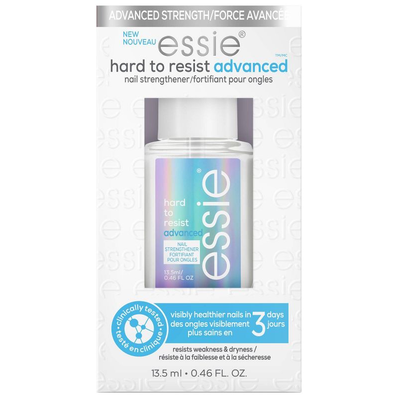 essie nailcare, strengthener treatment, 8-free vegan, Hard To Resist Advanced - 0.46 fl oz: Clinically Tested, Translucent Finish, For Weak Nails, 1 of 10