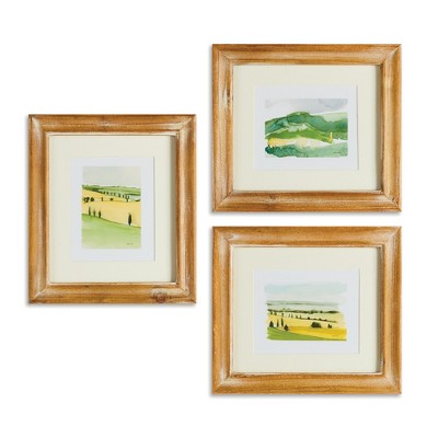Plum & Post Italian Landscape Prints, Set Of 3