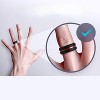 Men's Brushed Silicone Wedding Rings - 8.2mm Wide 2.5mm Thick Engraved Multipack (1/4/6/7-Pack) - 4 of 4