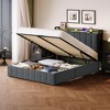 Upholstered Lift Up Storage Bed Frame with Headboard, Velvet Platform Bed with Wooden Slats & Metal Frame, Noise Free, No Box Spring Needed - 2 of 4