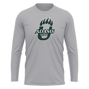 Adams State University Adult Sport Long Sleeve Shirt Primary Logo, Athletic Heather - 1 of 4