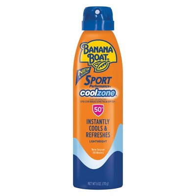 Banana Boat - Sport CoolZone Clear Sunscreen Spray SPF 50