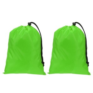 Unique Bargains Tear-Resistant Polyester Traveling Laundry Bag with Drawstring 2 Pcs - 1 of 4