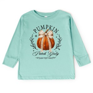 Coquette Pumpkin Patch Girly - Toddler Long Sleeve Graphic Tee and Youth Long Sleeve Graphic T-Shirt - 1 of 3